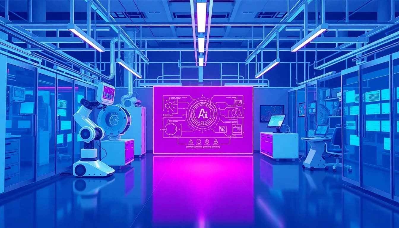 AI Drug Discovery Outpaces Manufacturing Capacity in Pharma — illustration
