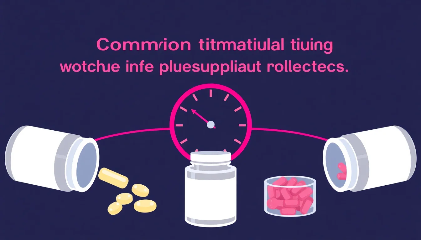Common Timing Mistakes When Taking Multiple Supplements Together — featured illustration