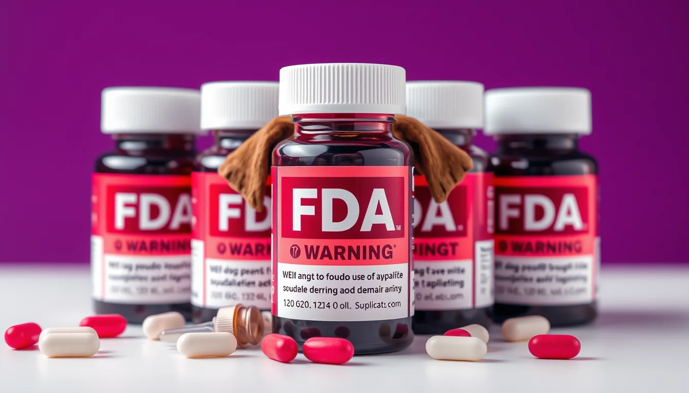 FDA Issues Salmonella Recall for Two Dog Supplements Sold Online — illustration