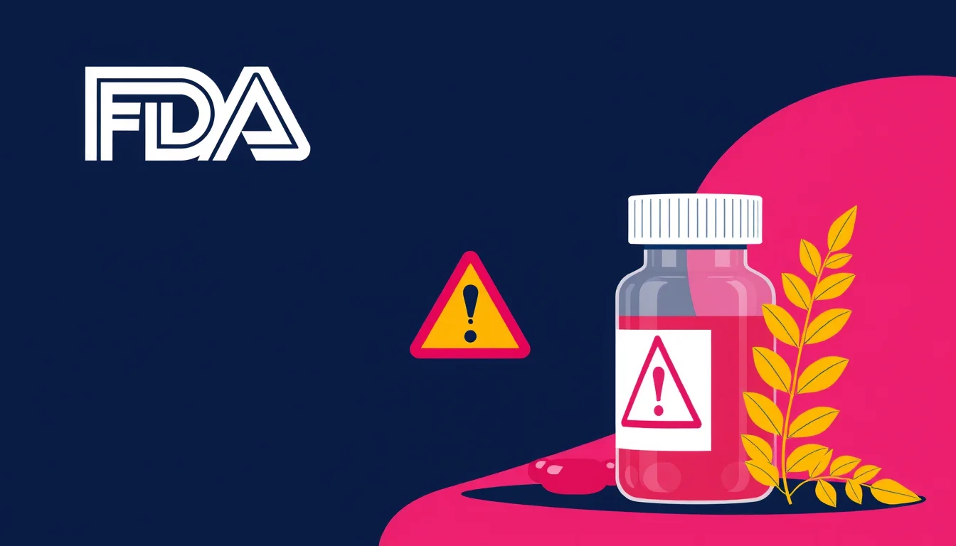 FDA Expands Yellow Oleander Alert to 33 Supplements, Including Fiber — illustration