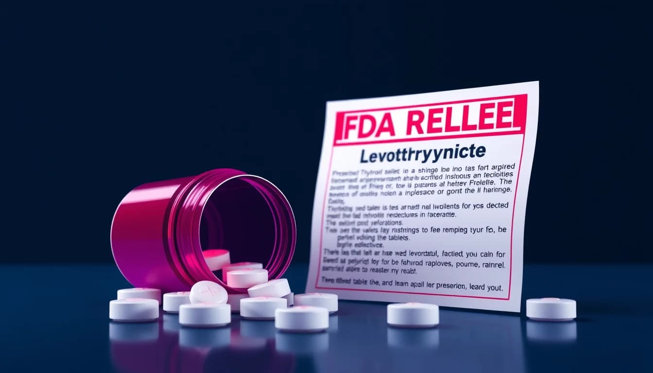 FDA Recalls Levothyroxine Tablets Over Potency Concerns — illustration