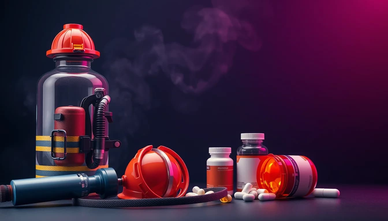 Safety Alert: Officials Warn Firefighters on Unproven Detox Product — illustration