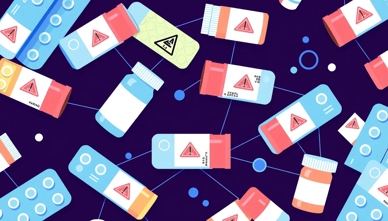 Polypharmacy Crisis Outpaces Drug Interaction Detection Systems — illustration