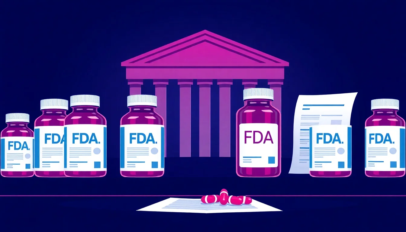 Supplement Industry Sues FDA Over Rejected Health Claims — illustration