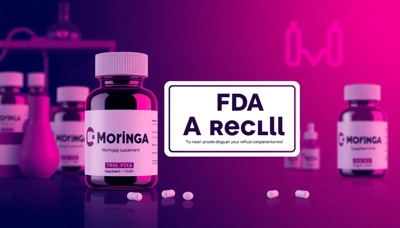 Total Nutrition Expands Moringa Recall to Six Lots Amid Salmonella Concerns — illustration