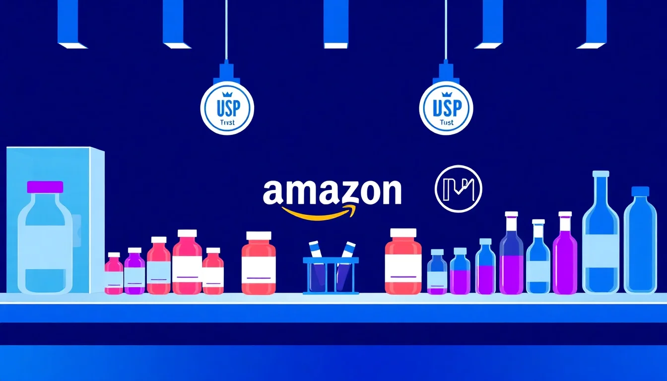 USP Joins Amazon's Fast-Track Program for Supplement Verification — illustration
