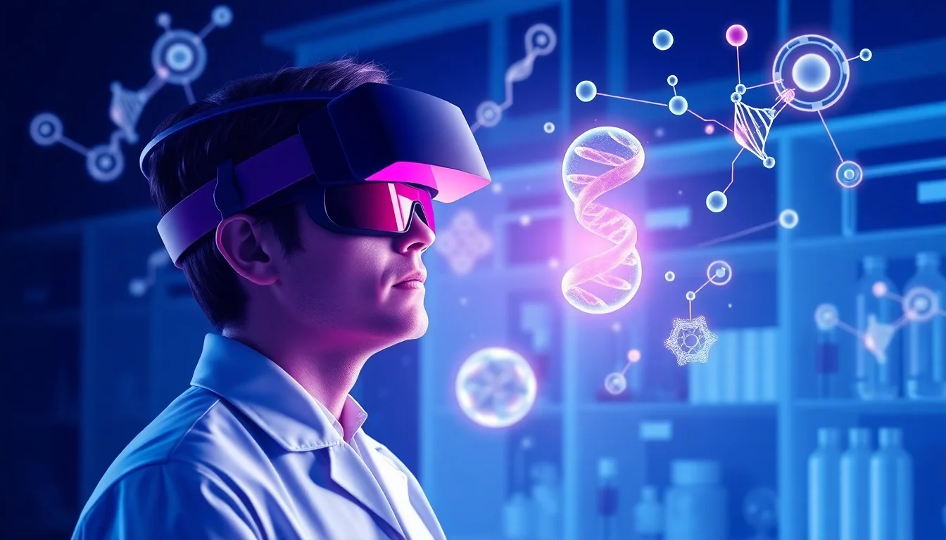 VR Technology Transforms Drug Discovery with Atomic-Scale Visualization — illustration